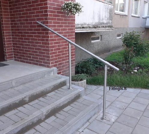 Nerūdijančio plieno vamzdinis turėklas 2m