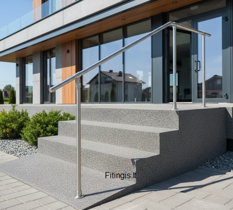 Nerūdijančio plieno turėklai