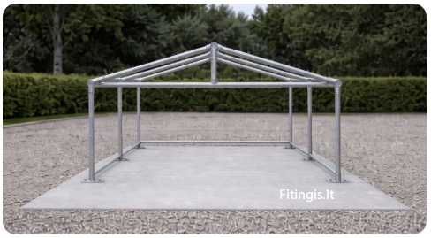 Stoginė automobiliui 6x4m