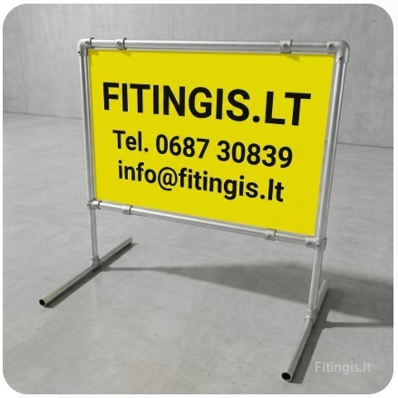 Pastatomas reklamos rėmas 1,5x1m