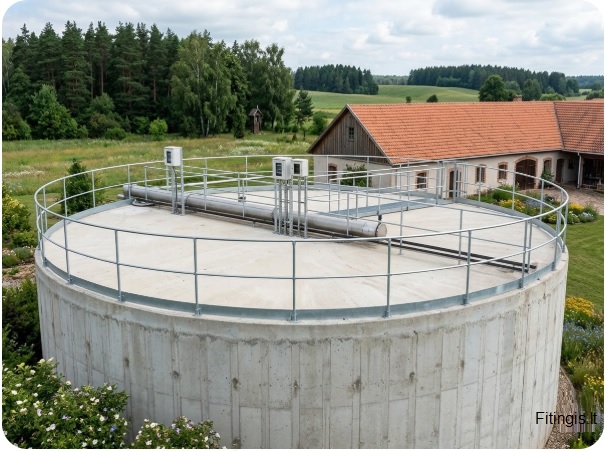 Rezervuarų, talpyklų surenkama apsauginė tvorelė