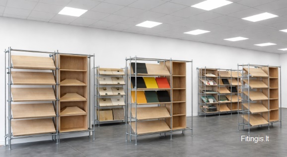 Modulinės lentynos prekybos patalpoms