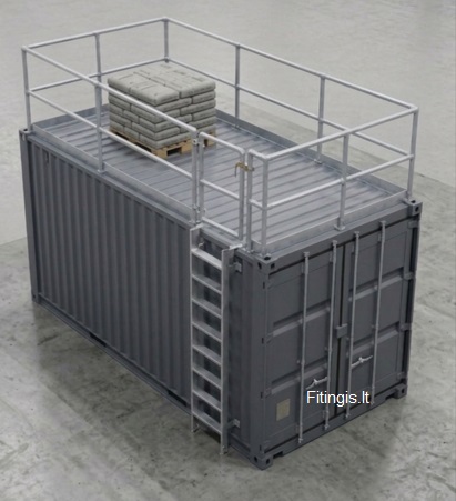 Apsauginė tvorelė 20 pėdų jūriniam konteineriui