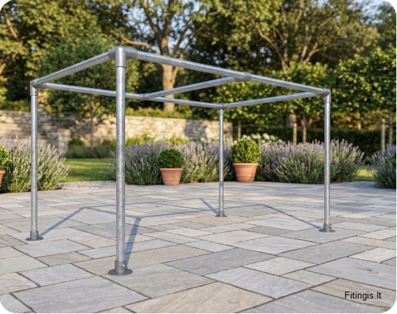 Surenkama pergola 4x2