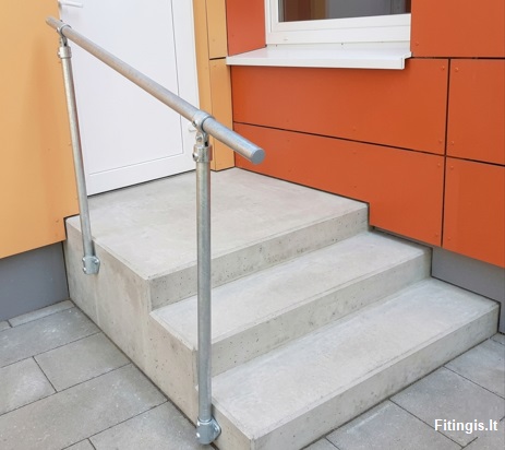 Šoninio tvirtinimo surenkamas turėklas 1,5m